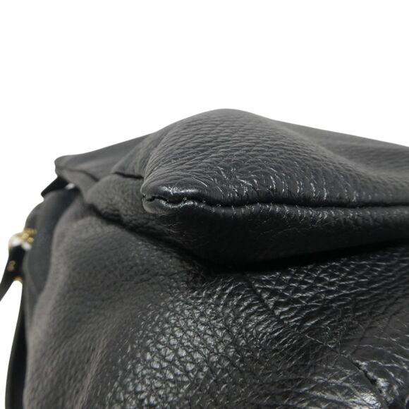 L. Credi Black Pebbled Leather Convertible Crossbody Backpack Purse Shoulder Bag main image 10